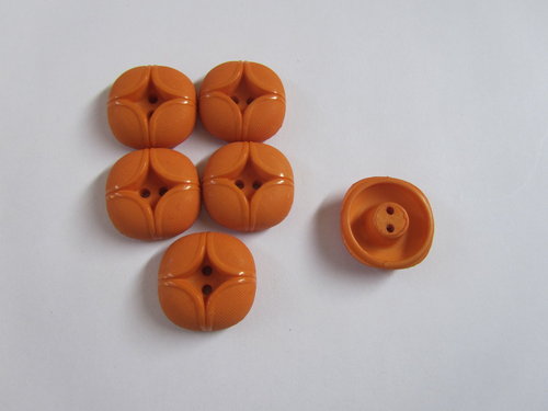 K1117-13 Knopf orange  13mm