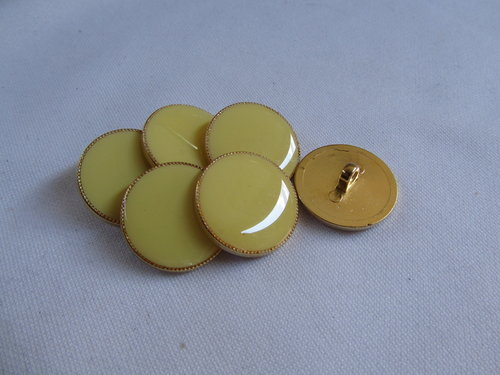 M2040 Metallknopf gelb-gold 23 mm