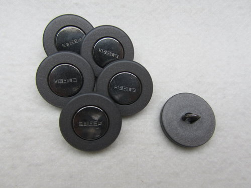 K21007 Knopf grau-metall 15 mm