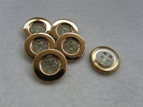 M18415 Metallknopf gold 15 mm