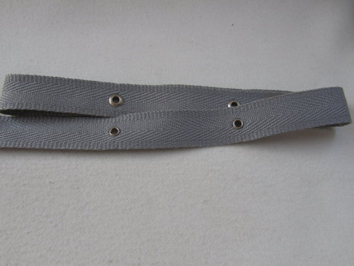 S1024  Baumwollband  grau-silber   20mm